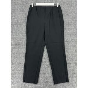 J Jill Pants Womens Medium Black Slim Leg Ponte Stretch Pull On Mid Rise Ankle